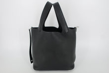 Load image into Gallery viewer, HERMES PICOTIN LOCK PM Clemence leather Black U Engraving Hand bag 800100018
