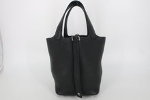 Load image into Gallery viewer, HERMES PICOTIN LOCK PM Clemence leather Black U Engraving Hand bag 800100018