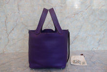 画像をギャラリービューアに読み込む, HERMES/エルメス ピコタンロックPM トリヨンクレマンス アイリス □N刻印 ハンドバッグ 800010043