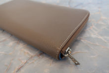 画像をギャラリービューアに読み込む, HERMES/エルメス アザップロング シルクイン □O刻印 ヴォーエプソン/シルク エトゥープ 財布 700100107