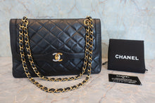 画像をギャラリービューアに読み込む, CHANEL/シャネル パリ限定マトラッセダブルフラップチェーンショルダーバッグ ラムスキン ブラック/ゴールド金具 ショルダーバッグ 800050133