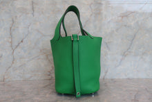 Load image into Gallery viewer, HERMES PICOTIN LOCK PM Clemence leather Bambou □R Engraving Hand bag 700080180