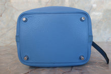 画像をギャラリービューアに読み込む, HERMES/エルメス ピコタンロックタッチPM トリヨンクレマンス/ヴォースイフト ブルーパラダイス T刻印 ハンドバッグ 700100239