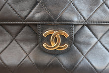 画像をギャラリービューアに読み込む, CHANEL/シャネル マトラッセプッシュロックチェーンショルダーバッグ ラムスキン ブラック/ゴールド金具 ショルダーバッグ 800060220