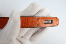 Load image into Gallery viewer, HERMES JYPSIERE 28 Clemence leather Orange □O Engraving Shoulder bag 800100007
