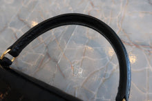 Load image into Gallery viewer, HERMES KELLY 25 Crocodile Alligator Black □B Engraving Shoulder bag 600040130