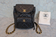 將圖片載入圖庫檢視器 CHANEL/シャネル マトラッセチェーンリュック ラムスキン ブラック/ゴールド金具 リュック 800020257