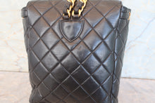 將圖片載入圖庫檢視器 CHANEL/シャネル マトラッセチェーンリュック ラムスキン ブラック/ゴールド金具 リュック 700090222