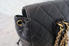 將圖片載入圖庫檢視器 CHANEL/シャネル マトラッセチェーンリュック ラムスキン ブラック/ゴールド金具 リュック 800020257