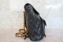 將圖片載入圖庫檢視器 CHANEL/シャネル マトラッセチェーンリュック ラムスキン ブラック/ゴールド金具 リュック 700090222