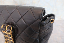 將圖片載入圖庫檢視器 CHANEL/シャネル マトラッセチェーンリュック ラムスキン ブラック/ゴールド金具 リュック 800020257