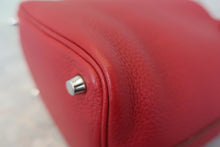将图片加载到图库查看器,HERMES PICOTIN LOCK PM Clemence leather Rouge casaque □Q刻印 Hand bag 800010039