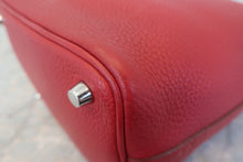将图片加载到图库查看器,HERMES PICOTIN LOCK PM Clemence leather Rouge casaque □Q刻印 Hand bag 800010039