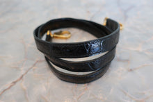 Load image into Gallery viewer, HERMES KELLY 25 Crocodile Alligator Black □B Engraving Shoulder bag 600040130