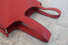 将图片加载到图库查看器,HERMES PICOTIN LOCK PM Clemence leather Rouge casaque □Q刻印 Hand bag 800010039