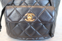 將圖片載入圖庫檢視器 CHANEL/シャネル マトラッセチェーンリュック ラムスキン ブラック/ゴールド金具 リュック 700090222