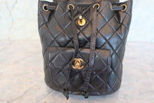 將圖片載入圖庫檢視器 CHANEL/シャネル マトラッセチェーンリュック ラムスキン ブラック/ゴールド金具 リュック 700090222