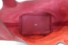 将图片加载到图库查看器,HERMES PICOTIN LOCK PM Clemence leather Rouge casaque □Q刻印 Hand bag 800010039