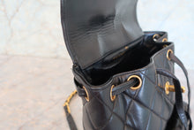 將圖片載入圖庫檢視器 CHANEL/シャネル マトラッセチェーンリュック ラムスキン ブラック/ゴールド金具 リュック 700090222