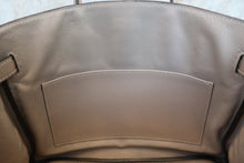 Load image into Gallery viewer, HERMES BIRKIN 30 Clemence leather Gris tourterelle □K Engraving Hand bag 700040036