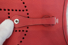 Load image into Gallery viewer, HERMES  EVELYNE TPM Clemence leather Vermillon Z Engraving Shoulder bag 700080179