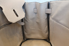 Load image into Gallery viewer, HERMES BIRKIN 30 Clemence leather Gris tourterelle □K Engraving Hand bag 700040036