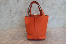 Load image into Gallery viewer, HERMES PICOTIN LOCK PM Clemence leather Orange poppy A Engraving Hand bag 800010088