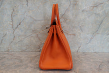 Load image into Gallery viewer, HERMES BIRKIN 25 Epsom leather Orange □K Engraving Hand bag 700080147
