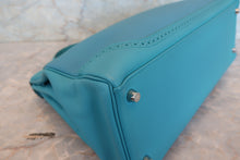 画像をギャラリービューアに読み込む, HERMES/エルメス ケリー35 ギリーズ トゴ/ヴォースイフト ターコイズ T刻印 ショルダーバッグ 700100241