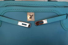 画像をギャラリービューアに読み込む, HERMES/エルメス ケリー35 ギリーズ トゴ/ヴォースイフト ターコイズ T刻印 ショルダーバッグ 700100241