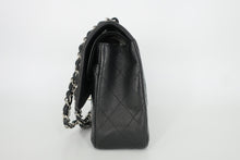 将图片加载到图库查看器,CHANEL/香奈儿 CF 双盖 双链条包 荔枝皮 Black/Silver hardware(黑色/银色金属) 肩背包 800090131