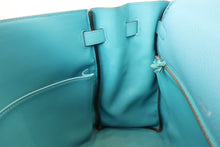 画像をギャラリービューアに読み込む, HERMES/エルメス ケリー35 ギリーズ トゴ/ヴォースイフト ターコイズ T刻印 ショルダーバッグ 700100241