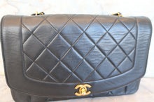 將圖片載入圖庫檢視器 CHANEL/シャネル ダイアナマトラッセチェーンショルダーバッグ ラムスキン ブラック/ゴールド金具 ショルダーバッグ 700090232