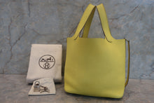 Load image into Gallery viewer, HERMES PICOTIN LOCK PM Clemence leather Lime U Engraving Hand bag 700120082