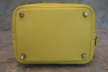 Load image into Gallery viewer, HERMES PICOTIN LOCK PM Clemence leather Lime U Engraving Hand bag 700120082