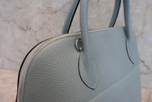 将图片加载到图库查看器,HERMES BOLIDE 35 Clemence leather Ciel □M刻印 Shoulder bag 800080198