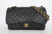 画像をギャラリービューアに読み込む, CHANEL/シャネル 中マトラッセWフラップWチェーンショルダーバッグ キャビアスキン ブラック/ゴールド金具 ショルダーバッグ 800100006