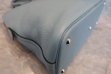 将图片加载到图库查看器,HERMES BOLIDE 35 Clemence leather Ciel □M刻印 Shoulder bag 800080198
