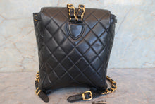 画像をギャラリービューアに読み込む, CHANEL/シャネル マトラッセチェーンリュック ラムスキン ブラック/ゴールド金具 リュック 700090168