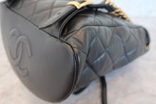 画像をギャラリービューアに読み込む, CHANEL/シャネル マトラッセチェーンリュック ラムスキン ブラック/ゴールド金具 リュック 700090168