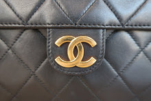 画像をギャラリービューアに読み込む, CHANEL/シャネル マトラッセプッシュロックチェーンショルダーバッグ ラムスキン ネイビー/ゴールド金具 ショルダーバッグ 800060149