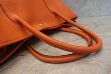 Load image into Gallery viewer, HERMES GARDEN PARTY PM Negonda leather Orange poppy □R Engraving Tote bag 700120121