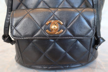 画像をギャラリービューアに読み込む, CHANEL/シャネル マトラッセチェーンリュック ラムスキン ブラック/ゴールド金具 リュック 700090168