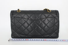画像をギャラリービューアに読み込む, CHANEL/シャネル パリ限定マトラッセダブルフラップチェーンショルダーバッグ ラムスキン ブラック/ゴールド金具 ショルダーバッグ 800100050