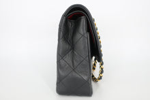 画像をギャラリービューアに読み込む, CHANEL/シャネル パリ限定マトラッセダブルフラップチェーンショルダーバッグ ラムスキン ブラック/ゴールド金具 ショルダーバッグ 800100050