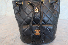 画像をギャラリービューアに読み込む, CHANEL/シャネル マトラッセチェーンリュック ラムスキン ブラック/ゴールド金具 リュック 700090168