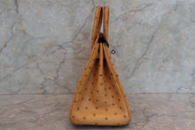 画像をギャラリービューアに読み込む, HERMES/エルメス バーキン25 オーストリッチ ナチュラル □N刻印 ハンドバッグ 700040126