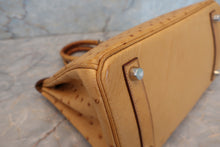 画像をギャラリービューアに読み込む, HERMES/エルメス バーキン25 オーストリッチ ナチュラル □N刻印 ハンドバッグ 700040126