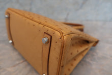 画像をギャラリービューアに読み込む, HERMES/エルメス バーキン25 オーストリッチ ナチュラル □N刻印 ハンドバッグ 700040126