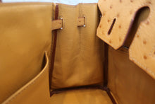 画像をギャラリービューアに読み込む, HERMES/エルメス バーキン25 オーストリッチ ナチュラル □N刻印 ハンドバッグ 700040126